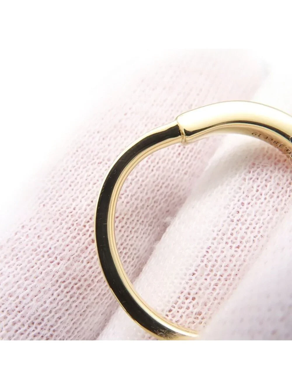 Tiffany & Co Ring Lock Diamond Ct 18k Yellow Gold